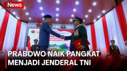  Presiden Jokowi Naikkan Pangkat Prabowo Subianto jadi Jenderal TNI Kehormatan 