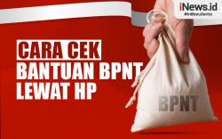 Infografis Cara Cek Bantuan BPNT Lewat HP