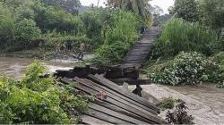Sungai Meluap di Kolaka Timur, 100 Hektare Sawah Terendam dan 3 Jembatan Rusak<