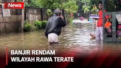Kali Cakung Lama Meluap Rendam Wilayah Rawa Terate Jaktim, Warga Dievakuasi