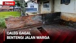 Perolehan Suara Minim, Caleg Gagal di Garut Bentengi Akses Jalan Warga