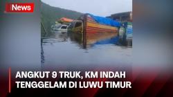 Angkut 9 Truk Logistik, KM Indah Tenggelam Dihantam Ombak di Luwu Timur