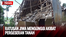 Ratusan Jiwa Mengungsi akibat Pergeseran Tanah di Cibedug, Bandung Barat