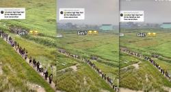 Viral, Mahasiswa di Bandung Berangkat Kuliah lewat Tengah Sawah, Netizen: Adem Bener!