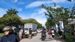 Rem Blong, Mobil Boks Tabrak 4 Kendaraan di Palangka Raya<