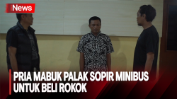 Pria Mabuk Nekat Palak Sopir Minibus