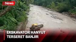 Perbaiki Jembatan, Ekskavator Malah Hanyut Terseret Banjir di Pekalongan