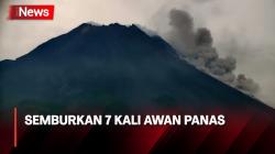 Kembali Erupsi, Gunung Merapi Semburkan 7 Kali Awan Panas