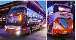 PO Rosalia Indah Tambah Bus Baru Berdesain Unik Mirip Double Decker