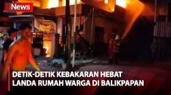 Diduga Korsleting Listrik, 1 Rumah Warga di Balikpapan Ludes Terbakar