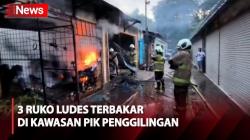 Kebakaran Hanguskan 3 Ruko di Kawasan PIK Penggilingan Jaktim