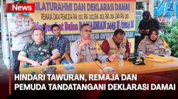 Hindari Tawuran saat Ramadhan, Remaja dan Pemuda Tandatangani Deklarasi Damai