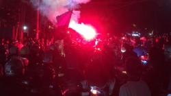 Konvoi Bobotoh Rayakan Kemenangan Persib, Bandung Macet <