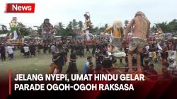 Ratusan Umat Hindu di Lampung Gelar Parade Ogoh-Ogoh Raksasa