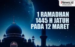 Infografis 1 Ramadhan 1445 H Ditetapkan Selasa 12 Maret 2024 