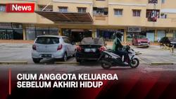 Momen Ayah Cium Anak dan Istrinya sebelum Lompat dari Apartemen Penjaringan
