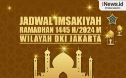 Infografis Jadwal Imsakiyah untuk Wilayah DKI Jakarta selama Ramadan 1445 H