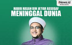 Infografis Kabar Duka, Pimpinan Majelis Nurul Musthofa Habib Hasan Meninggal 