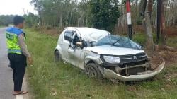 Kecelakaan di Bangka Barat, Pengemudi Mobil Tewas usai Tabrak Tiang Listrik