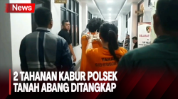  Polisi Kembali Tangkap 2 Tahanan Polsek Tanah Abang yang Kabur, Sisa 1 Masih Diburu