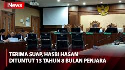 Terima Suap, Sekretaris MA Nonaktif Hasbi Hasan Dituntut 13 Tahun 8 Bulan Penjara