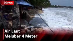 Gelombang Pasang Hantam Pantai Kuta, Pedagang Tutup Usaha Sementara