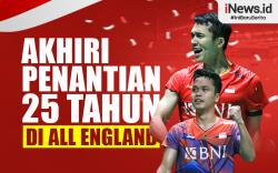Infografis Anthony Ginting dan Jonatan Christie Akhiri Penantian 25 Tahun Indonesia di All England