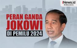 Infografis Guru Besar UGM Sebut Jokowi Punya Peran Ganda di Pemilu 2024