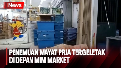 Mayat Pria Paruh Baya Ditemukan Tergeletak di Depan Mini Market Jakbar 