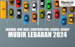 Infografis Jadwal One Way dan Contraflow Tol Jakarta-Cikampek-Cipali