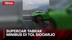 Supercar Tabrak Minibus di Tol Sidoarjo, Sopir Jalani Tes Urine