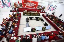 Suasana Pengesahan Suara Pilpres 2024 pada 36 Provinsi Tingkat Nasional