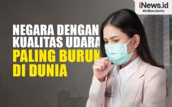 Infografis Daftar Negara dengan Kualitas Udara Paling Buruk di Dunia