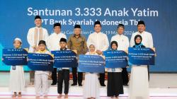 Wapres Ma'ruf Amin Hadiri Pemberian Santunan 3.333 Anak Yatim bersama BSI
