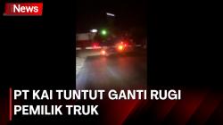 PT KAI Bakal Tuntut Ganti Rugi Pemilik Truk yang Diseruduk KA Brantas
