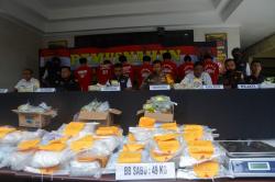 Ditresnarkoba Polda Jateng Musnahkan Puluhan Kilogram Sabu