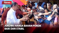 Pantau Harga Bahan Pangan, Jokowi Tinjau Pasar Sebukit Rama di Kalbar