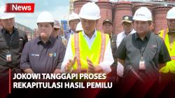 Jokowi Pantau Proses Rekapitulasi Hasil Pemilu oleh KPU RI