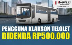 Infografis Bus Pengguna Klakson Telolet Siap-siap Didenda Rp500.000