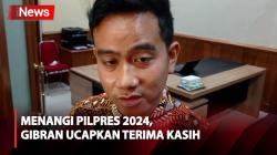 Menang di Pilpres 2024, Wakil Presiden Terpilih Gibran Rakabuming Raka Ucapkan Terima Kasih