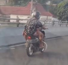 Viral Pria Bonceng Motor Tenteng Celurit di Semarang Ditangkap usai Kecelakaan