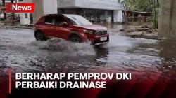 Jalan Boulevard Raya Kelapa Gading Terendam Banjir, Warga Berharap Pemprov Perbaiki Drainase