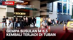 Detik-Detik Pengunjung Mal di Surabaya Panik Akibat Gempa Susulan di Tuban