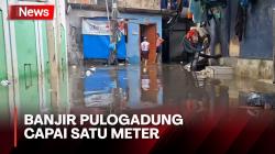 Puluhan Rumah di Pulogadung Terdampak Banjir, Ketinggian Air Capai Meter