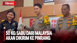 Polisi Gagalkan Penyelundupan 50 Kg Sabu dari Malaysia di Perbatasan Nunukan