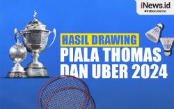 Infografis Hasil Drawing Piala Thomas dan Uber 2024