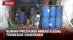 Polisi Ungkap Rumah Produksi Miras Ilegal Terbesar di Malang
