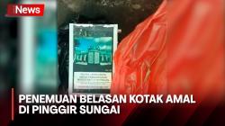 Diduga Hasil Pencurian, Belasan Kotak Amal Ditemukan di Pinggir Sungai Kota Blitar