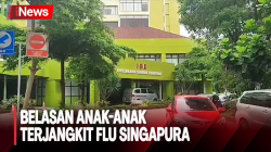 Belasan Anak-Anak Terjangkit Flu Singapura di Depok, Jawa Barat