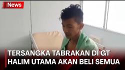  Tersangka Tabrakan 7 Kendaraan di GT Halim Utama akan Ganti Semua Kendaraan yang Ditabraknya